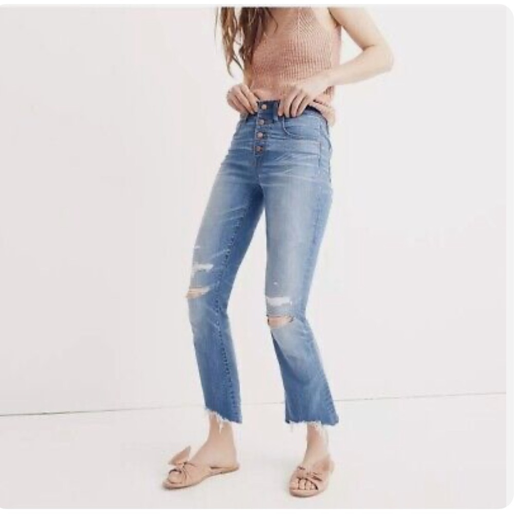 Madewell Cali Demi-Boot Jeans in Bronson Wash